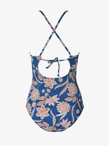 Vista 6 de CUPSHE - Traje de baño de una pieza para mujer, cuello alto, control de abdomen, traje de baño