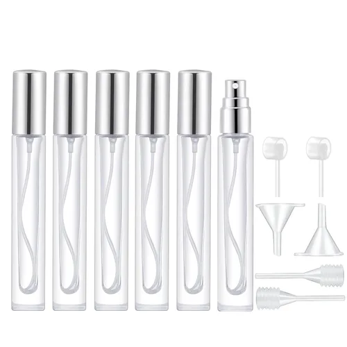 Vista 7 de Lil Ray Atomizador de perfume de 0.3 fl oz para hombres y mujeres. Botella de spray de vidrio recargable. Botella de fragancia portátil para viajes