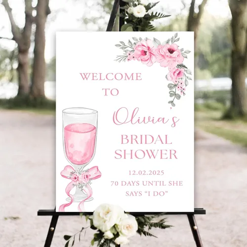 Vista 5 de Letrero de despedida de soltera de flores silvestres, letrero de bienvenida de despedida de soltera personalizado, decoración de despedida