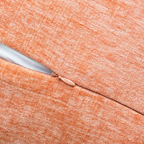 Vista 6 de CaliTime Juego de 2 fundas de almohada de felpilla suave teñidas de algodón con bordes cosidos de hilo de algodón para sofá, decoración de casa