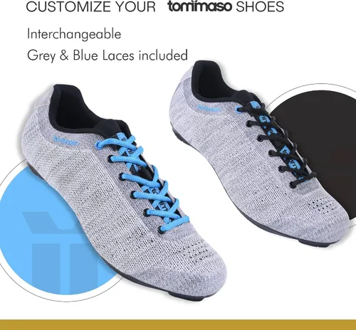 Vista 7 de Tommaso Pista - Tenis para bicicleta de carretera para mujer, compatible con Dual Cleat