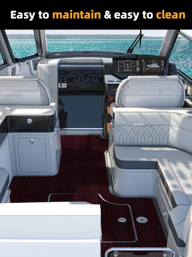 Vista 5 de FOCEAN Piso de lancha de espuma de etilvinilacetato para cubierta de lancha, alfombra marina antideslizante autoadhesiva para lancha motora, kayak