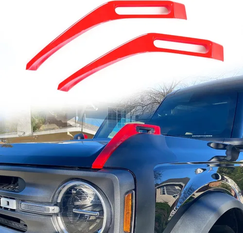 Vista 9 de sukemichi Cubierta de visión de sendero para capó del motor, cubierta de bisagra, manijas de liberación lateral, accesorios exteriores para Ford