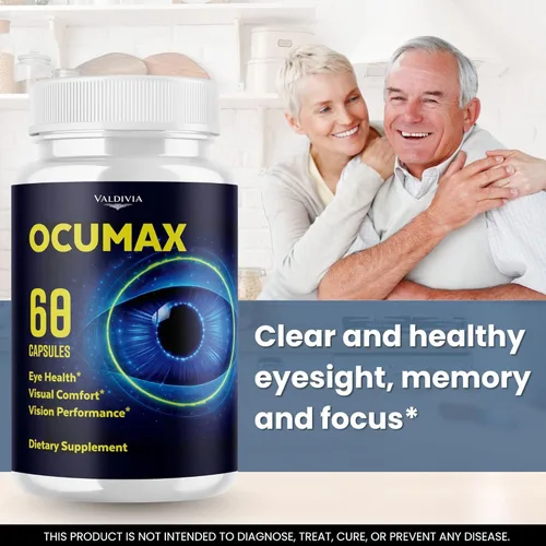 Vista 5 de (3 Pack) OcuMax Capsules - Official OcuMax Advanced Eye Health Support Maximum Strength, All Natural Supplement Vitamins for Overall Health &