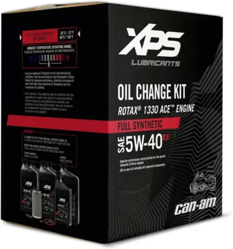 Vista 3 de Kit de cambio de aceite nuevo OEM Spyder Can-Am 5W40 para Rotax 1330, 9779249, 9779484