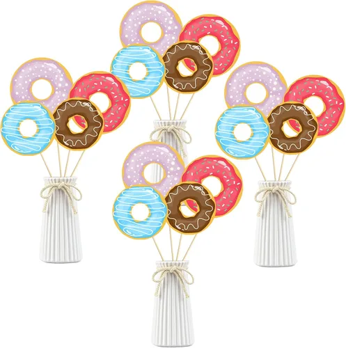 Vista 16 de Palos de centro de mesa para fiesta temática de Escocia, adornos de mesa para cumpleaños, decoración para suministros de fiesta de fin