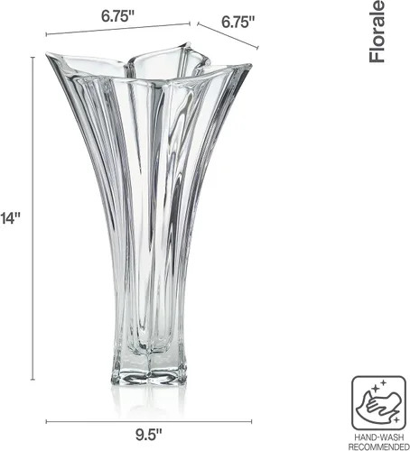 Vista 4 de Mikasa Florale Jarrón de cristal, 14