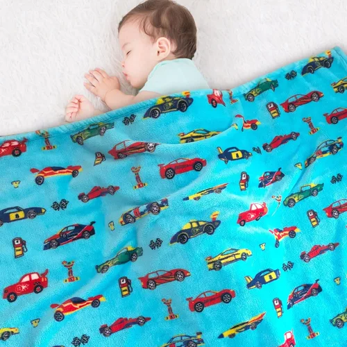 Lukeight Manta para Niños Pequeños para Niños y Niñas, Manta de Felpa y Gruesa para Automóvil, Regalos de Cumpleaños para Niños Pequeños y Bebés