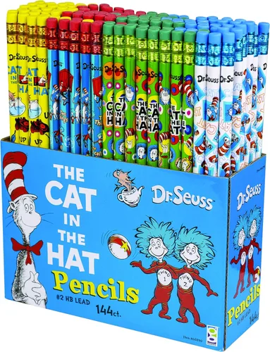 Vista 5 de Raymond Geddes Dr. Seuss Cat in the Hat #2 - Lápices (paquete de 144)