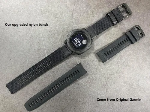 Vista 7 de Olytop Correa de reloj militar de nailon de 0.866 in para Garmin Instinct 2 Solar, correa deportiva de tela duradera, pulsera de repuesto