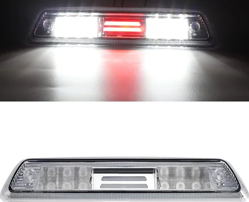 Partsam 3ª luz de freno LED de repuesto para Ford F150 09-14 2009 2010 2011 2012 2013 2014 Tercera luz de freno LED transparente para techo de