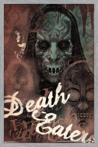 Vista 13 de Trends International Póster de pared de The Wizarding World: Harry Potter - Mortífagos - Máscaras - 14.725 x 22.375 pulgadas, versión enmarcada