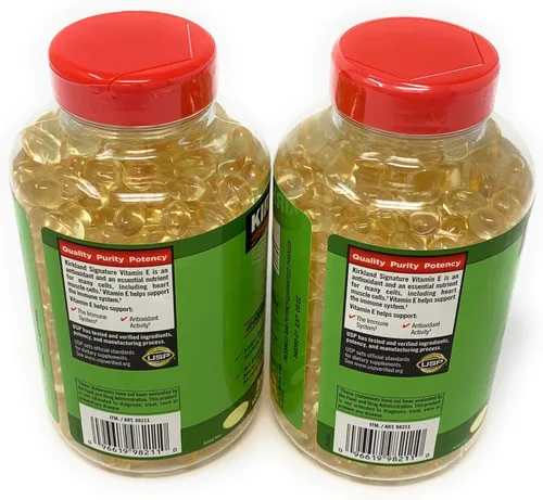 Vista 3 de Vitamina E 400 lu Kirkland Signature™ 500 cápsulas blandas