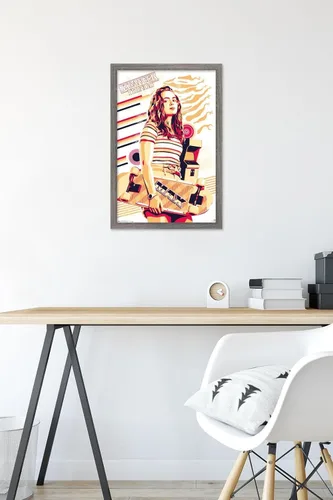 Vista 6 de Trends International Netflix Stranger Things: Season 3 - Póster de pared máximo, 14.725 x 22.375 pulgadas, versión enmarcada de madera de granero