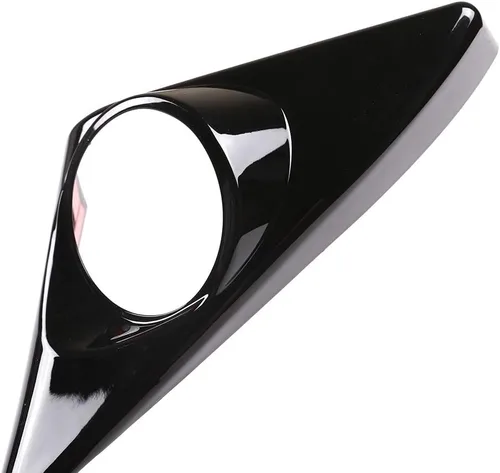 Vista 6 de YIWANG Cubierta de altavoz de audio ABS para puerta de automóvil para Land Rover Range Rover Evoque L551 2019 2020 accesorio (negro brillante)