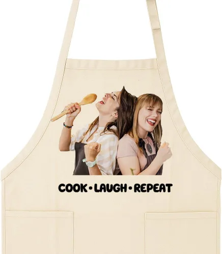 Delantal de cocina personalizado con imagen y texto, carga tu imagen, delantal de chef 100% algodón para cocinar, hornear y regalos (6 colores)