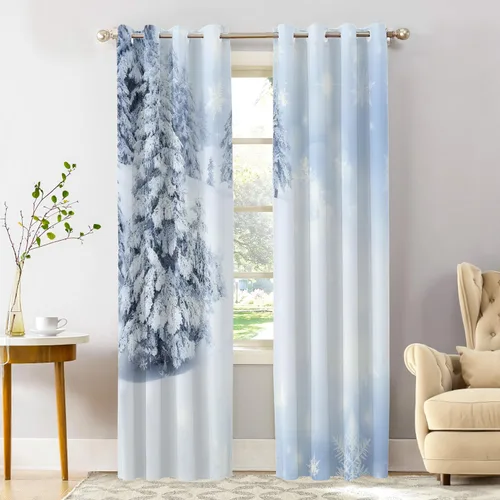 Vista 26 de Shrahala Abstract Colorful Tier Curtains for Kitchen Windows, Modern Ative Cafe Curtain Multilayer Polyester Blackout Half Valances for Windows 2
