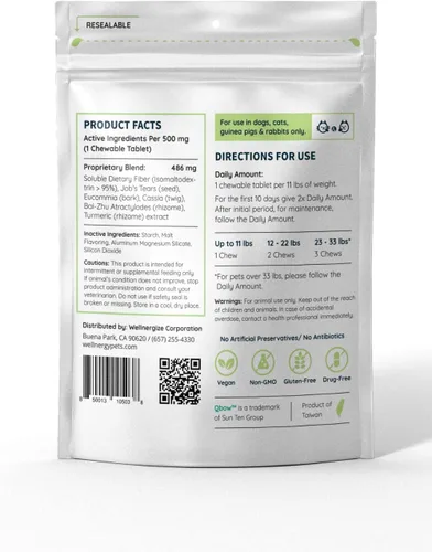 Vista 2 de Suplementos naturales de cadera y articulaciones para perros y gatos - Suplemento integral de mezcla de hierbas totalmente natural