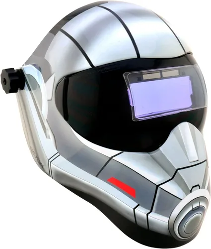 Vista 2 de Save Phace Casco de soldadura con oscurecimiento automático Antman EFP Serie F Máscara de soldadura de oreja a oreja con ADF ajustable de 4.3 x 2