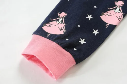 Vista 7 de DDSOL Conjunto de pijamas de manga larga para niñas pequeñas, pijamas de algodón para bebés, cálidas