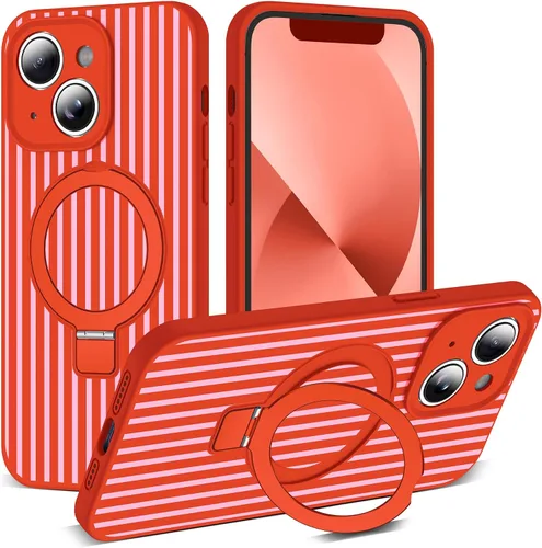 Vista 139 de SKYLMW Funda diseñada para iPhone 11 con soporte magnético invisible Compatible con Mag-Safe, a prueba de caídas de grado militar, a prueba