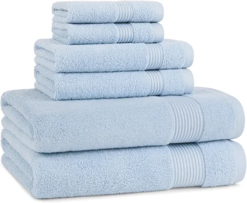 Vista 46 de Arkwright Juego de toallas de baño de 4 piezas - 100% algodón súper suave, 600 GSM de secado rápido y absorbente, artículos de lujo para baño