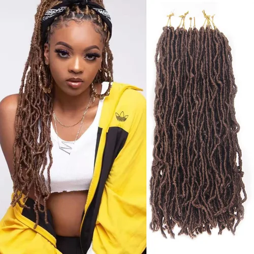 Vista 11 de Extensiones de cabello de ganchillo de 12 pulgadas de pelo sintético de ganchillo 1B, extensiones de cabello de ganchillo suaves
