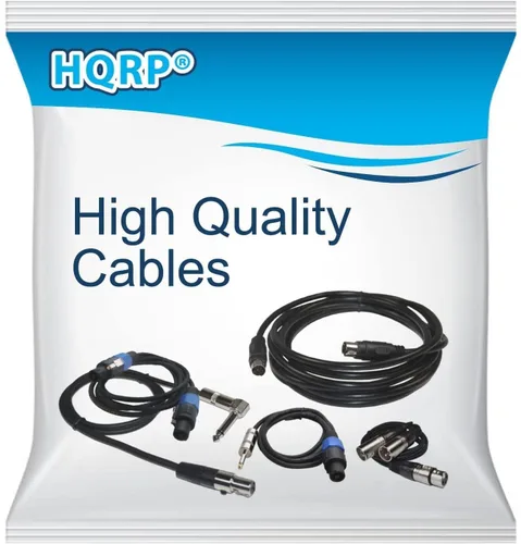 Vista 7 de HQRP Cable de iluminación DMX de 3 pines XLR hembra a macho de 5 pines de 6 pulgadas, compatible con luz de estudio, luz de escenario DMX
