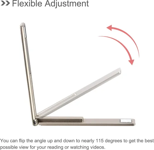 Vista 3 de uxcell Soporte para teléfono celular, soporte de escritorio horizontal y vertical, soporte plegable magnético para la mayoría de teléfonos, fundas