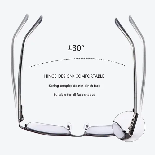 Vista 2 de YIMI Gafas fotocromáticas de corta visión miopía para hombres y mujeres, lentes de miopía con bloqueo de luz azul