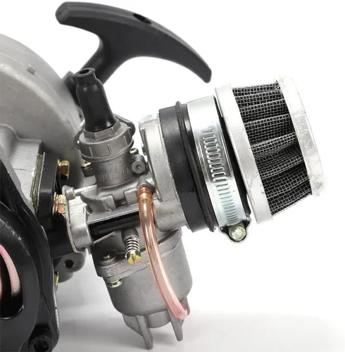 Vista 7 de Motor de 2 tiempos de 49 cc, kit de motor de motor, motor de arranque de tracción, motor de bicicleta motorizado, motor de 2 tiempos, motor ATV