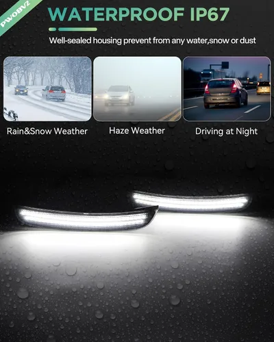 Vista 8 de Luces LED laterales azules compatibles con Dodge Charger 2015-2026
