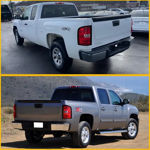 Vista 7 de Boine Luz trasera compatible con Chevy Silverado 1500 2500HD 3500HD 2007 2008 2009 2010 2011 2012 2013 2014 lado del conductor y pasajero, bombilla