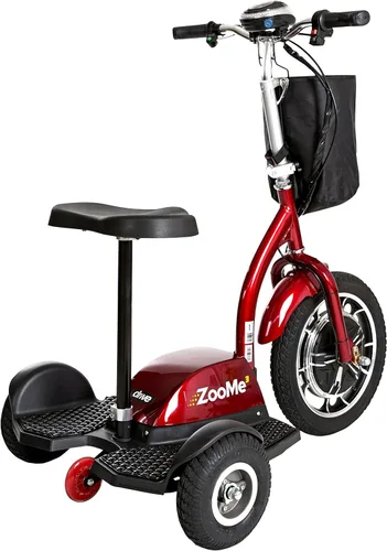 Vista 5 de Drive Medical ZOOME3 - Patinete de movilidad recreativa, color rojo
