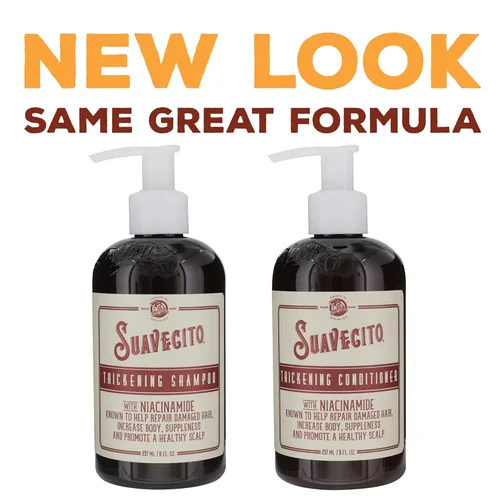 Vista 2 de Suavecito Set de champú y acondicionador para el crecimiento del cabello, engrosamiento para la pérdida del cabello, champú y acondicionador