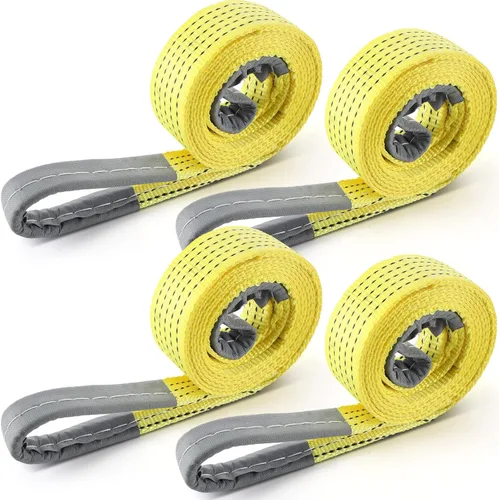 4 piezas de correas de eslinga de elevación correas de eslinga web resistentes de poliéster y nailon para uso en automóviles al aire libre
