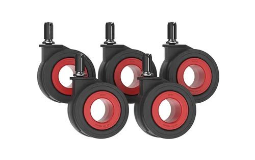 Vista 9 de Enso Motion - Ruedas giratorias de repuesto para silla de oficina, serie 70 MU, color negro (juego de 5)