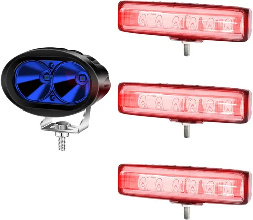 Vista 9 de Luz azul de la seguridad de la carretilla elevadora 8PCS de 20W LED, luz de advertencia de seguridad de la carretilla elevadora de Warehouse Luces