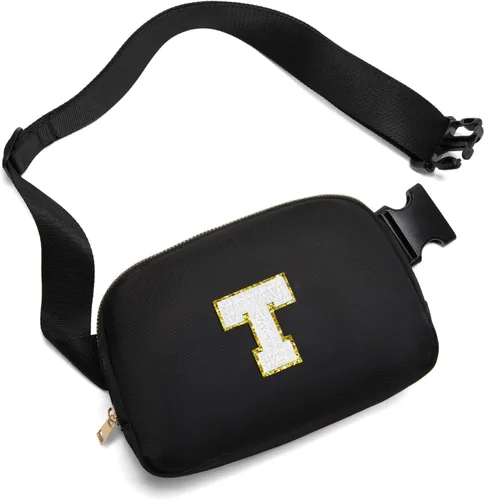 Vista 143 de Gitus Regalos de cumpleaños para niñas de 8, 9, 10, 11, 12, 13 años, cangurera personalizada, bolsa cruzada con letra inicial, bolsa para cinturón