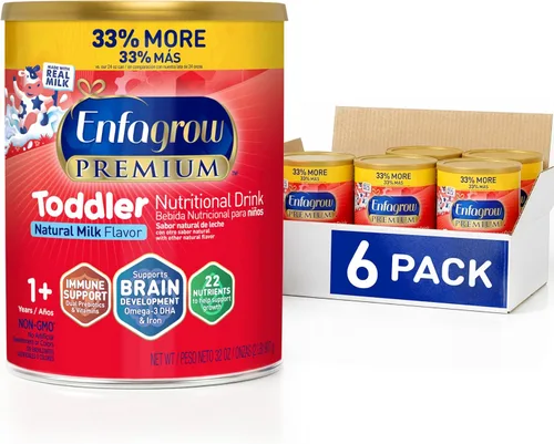 Vista 13 de Enfagrow Premium bebida nutricional para niños, hecha con leche real, omega-3 DHA para el desarrollo cerebral, nutrientes y prebióticos