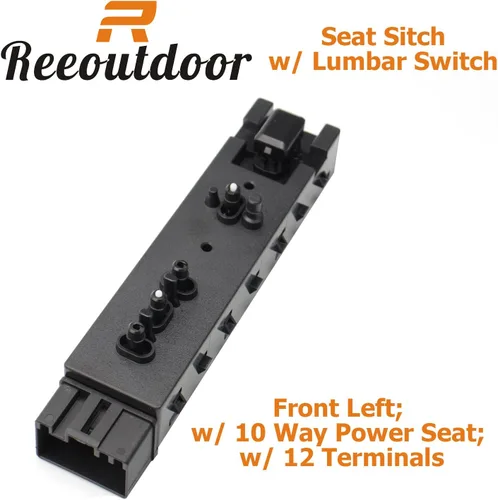 Vista 2 de Interruptor de asiento lateral del conductor de 10 vías compatible con cMax Edge Explorer Expedition F150 Flex MKX MKZ Mercury Navigator, reemplaza