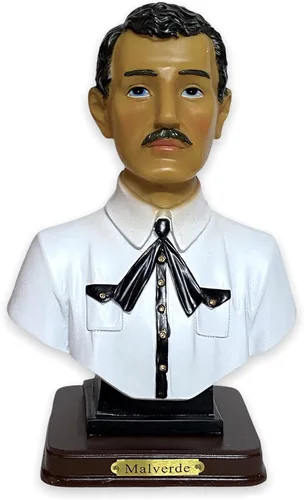 Estatua de busto de Jesús Malverde de 8 pulgadas, figura de Sinaloa, Estatua de México, decoración del hogar