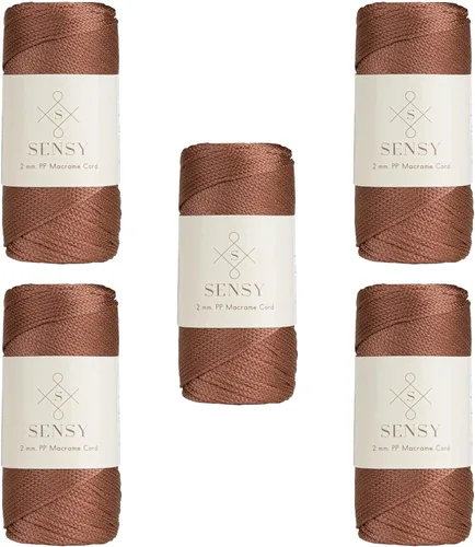 Vista 32 de Sensy Premium 2mm 229.5 metros de cuerda de poliéster 100% cordón de polipropileno Cordón de macramé 2mm Cordón para bolso de crochet Hilo