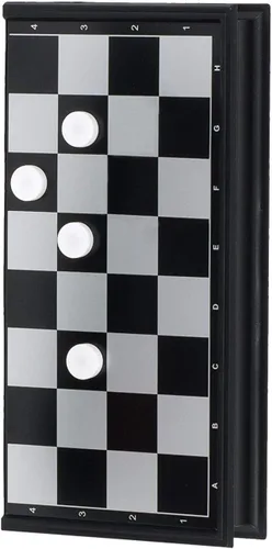 Vista 4 de Juego de damas magnéticas tamaño pequeño juego juego juego