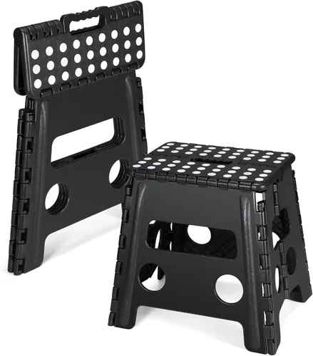 Vista 17 de Dyforce Taburete plegable de 9 pulgadas, taburete para niños, taburetes resistentes para adultos, taburetes compactos, taburetes ligeros para niños