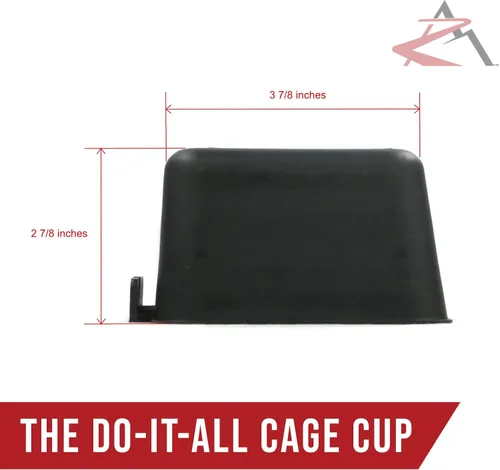 Vista 3 de The ROP Shop Paquete de 6 tazas de jaula negras hechas de plástico flexible que evitan que se congelen y se rompan