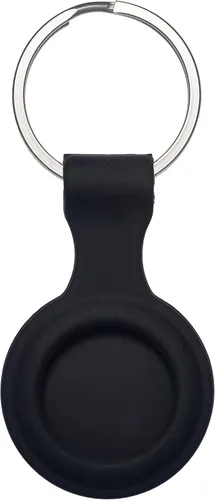 Vista 2 de Llavero de silicona para AirTag de Apple, juego de accesorios de seguridad con gancho para AirTag GPS Tracker Bluetooth. Protege llaves, bolsas