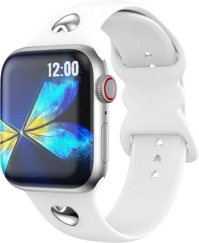 Vista 8 de T-ENGINE Correa compatible con Apple Watch Series 9, 8, 7, 1.61 pulgadas, Series 6, 5, 4, SE de 1.575 pulgadas, Serie 3 de 1.496 pulgadas para mujer