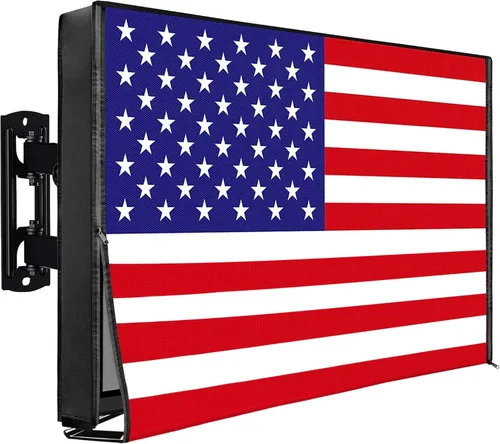 Vista 12 de IC ICLOVER Funda para TV de Exterior de 32 Pulgadas, 600D Resistente de Servicio Pesado para 4 Estaciones a Prueba de Intemperie, Protector
