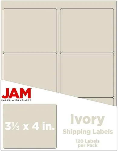 Vista 68 de Etiquetas de dirección de envío JAM PAPER - Grandes - 3 1/3 x 4 - Azul - 120/Paquete